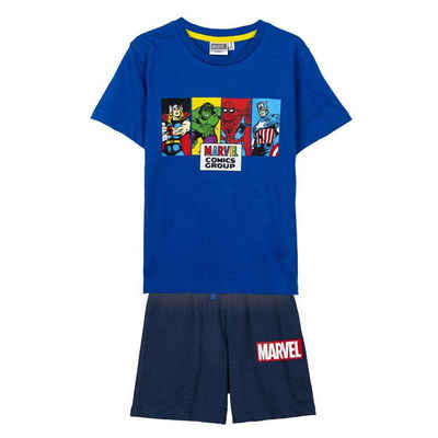 MARVEL T-Shirt & Shorts AVENGERS (2-tlg) Kinder Sommeroutfit Gr. 104 - 128 cm