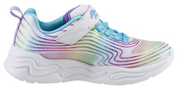 Skechers Kids WAVY BEAMS Sneaker mit leuchtender Sohle, Freizeitschuh, Halbschuh, Schnürschuh