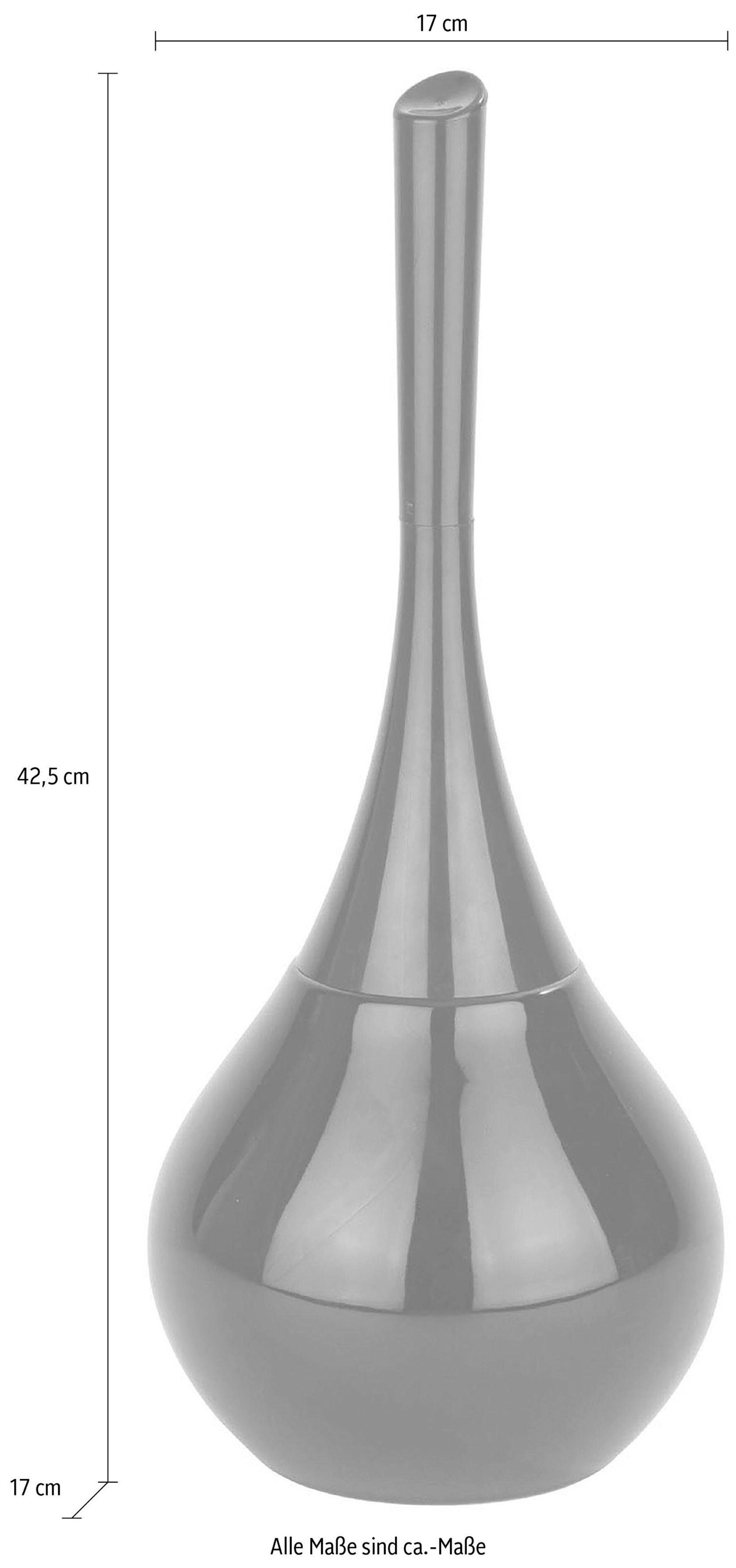 WENKO WC-Garnitur Flakon, Bürstenkopf-Durchmesser 6,5 cm