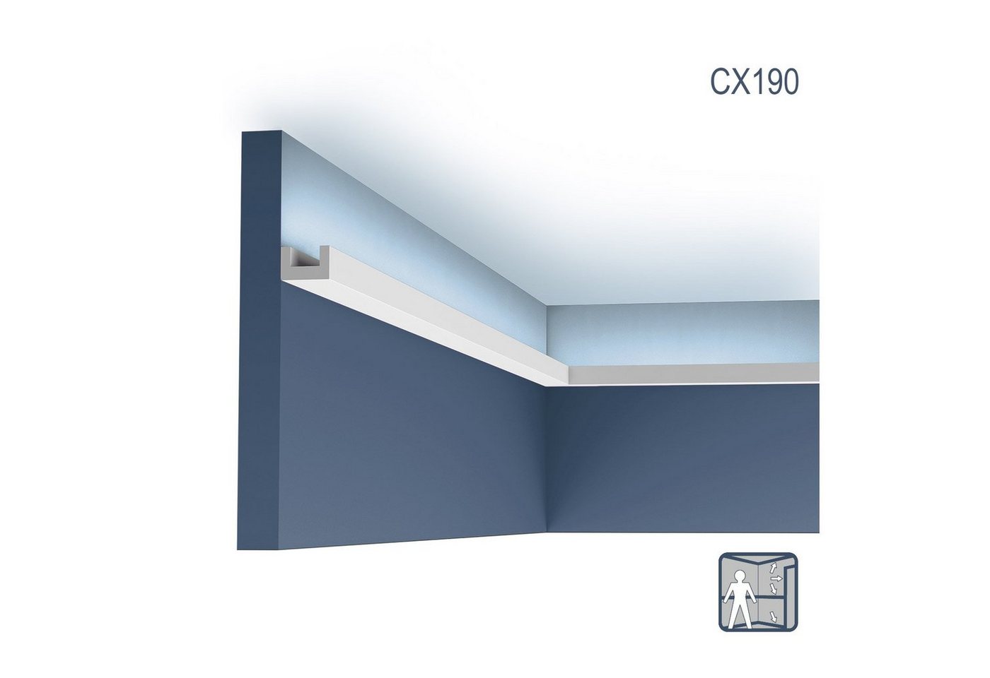Thumbnail - Orac Decor Deckenleiste CX190-box Eckleisten 1 Karton SET mit 20 Zierleisten 40 m, kleben, Duropolymer®, 20-St., 1 Karto...
