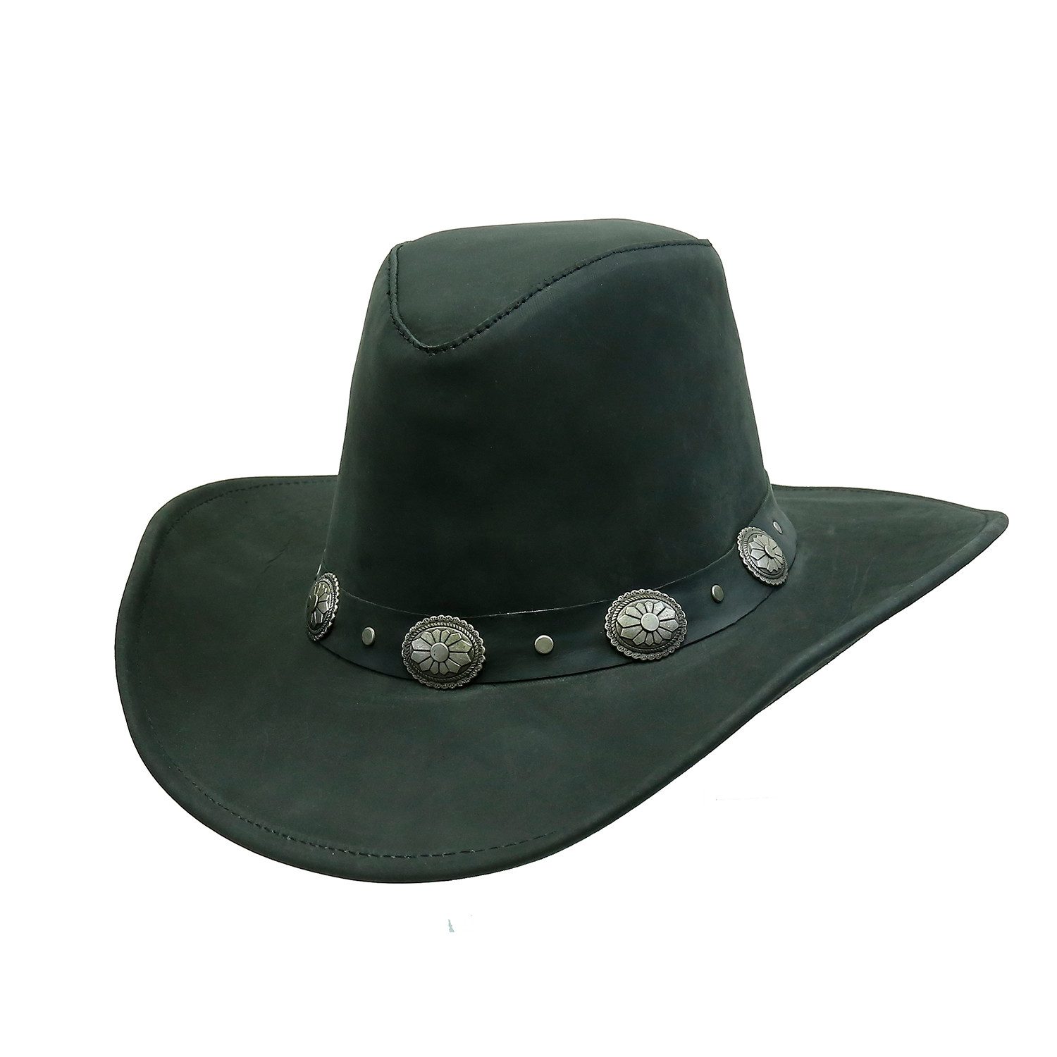 Outbacker Cowboyhut Cowboy Lederhut mit formbarer Krempe und UPF 50+ Schutz