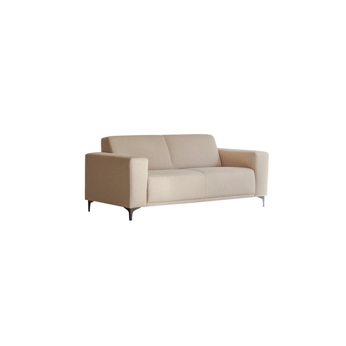 Tikamoon Sofa 2,5-Sitzer-Sofa Lars mit ecrufarbenem Stoffbezug