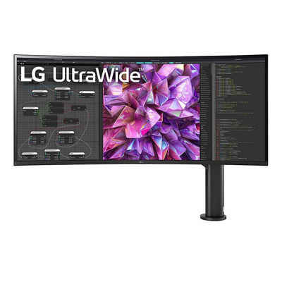 LG 38WQ88C Curved-LED-Monitor (95.29 cm/38 ", 3840 x 1600 px, 5 ms Reaktionszeit, IPS, 21:9, curved, weiß)