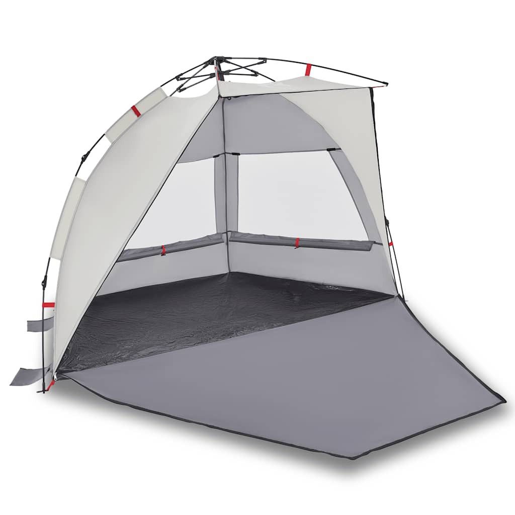 Kuppelzelt Strandzelt 2 Personen Grau Quick Release Wasserdicht