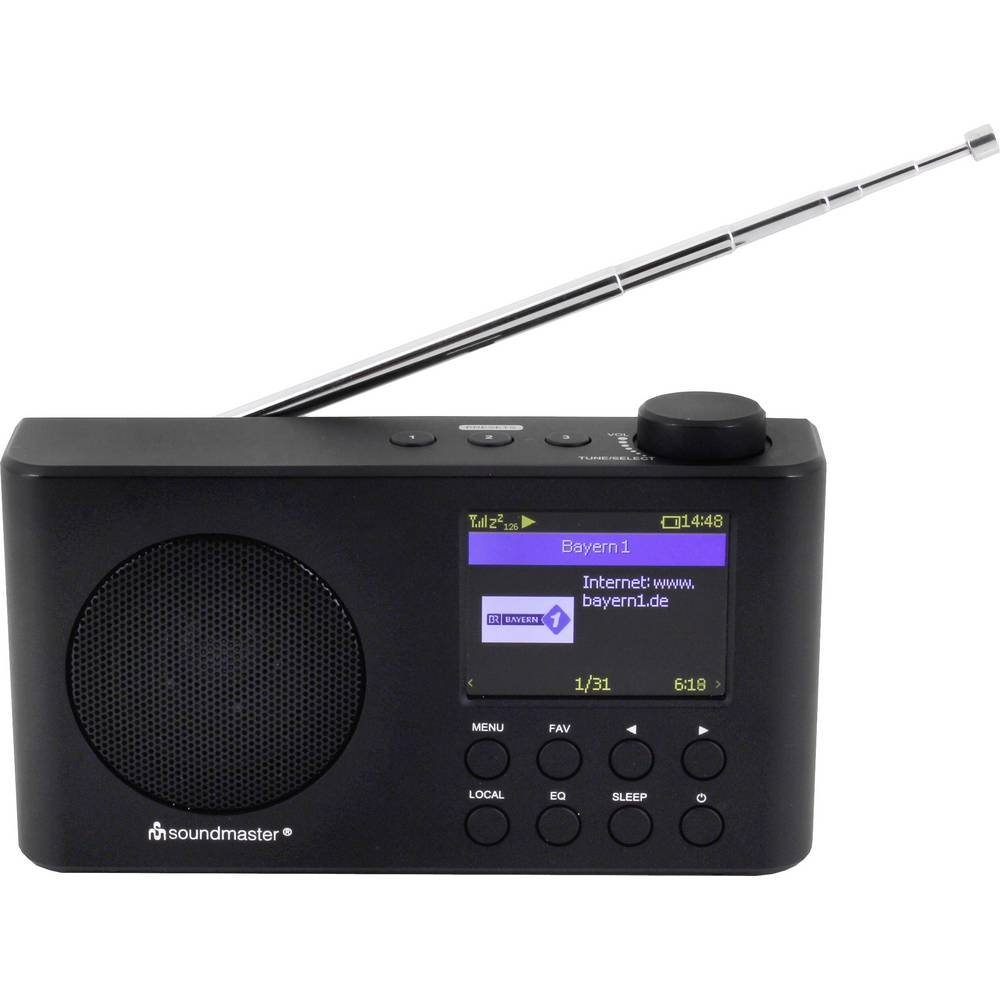Soundmaster Tischradio (wiederaufladbar) Radio Internet
