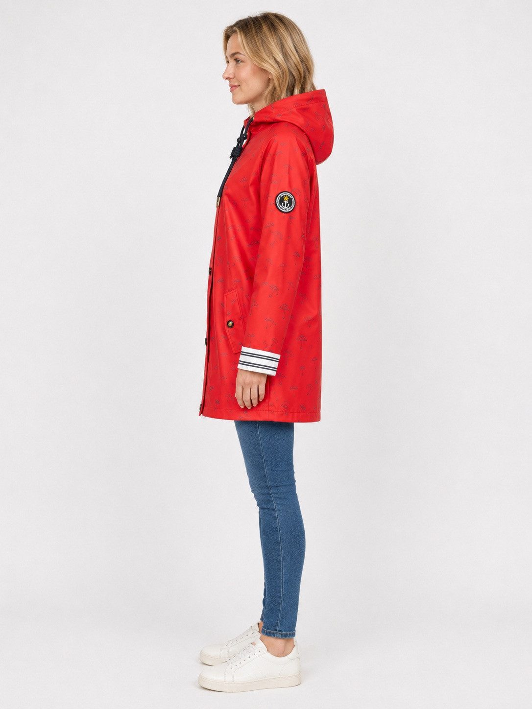 ankerglut Regenjacke Friesennerz #ankerglutbucht Regenmantel, Longjacket auch in Großen Größen erhältlich