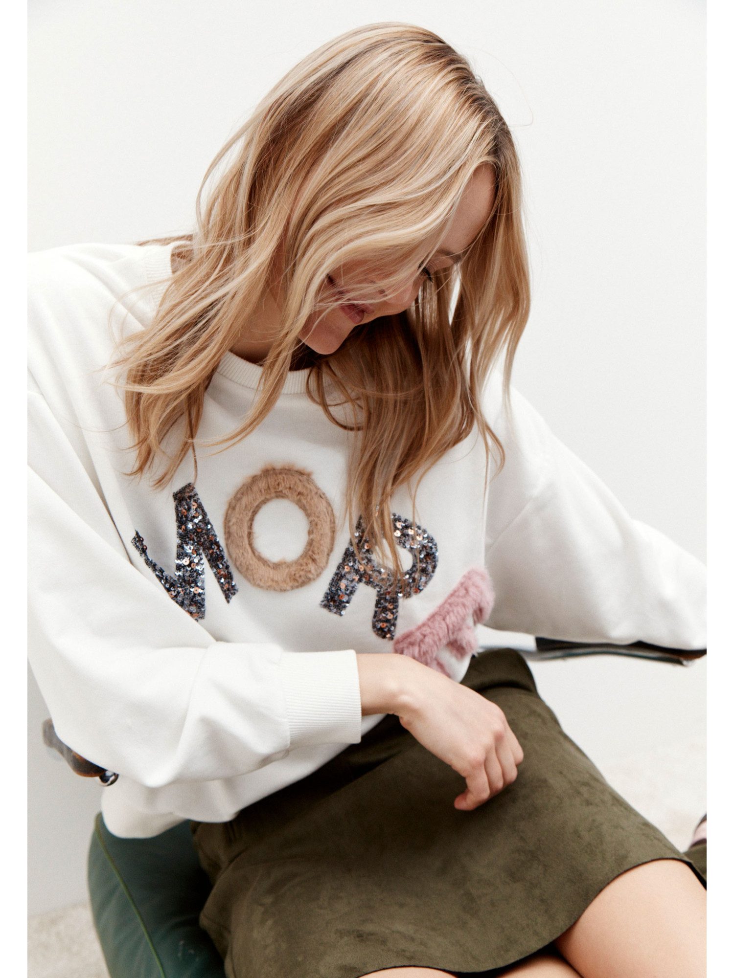 MORE&MORE Sweatshirt softes Baumwollmix-Sweatshirt günstig online kaufen