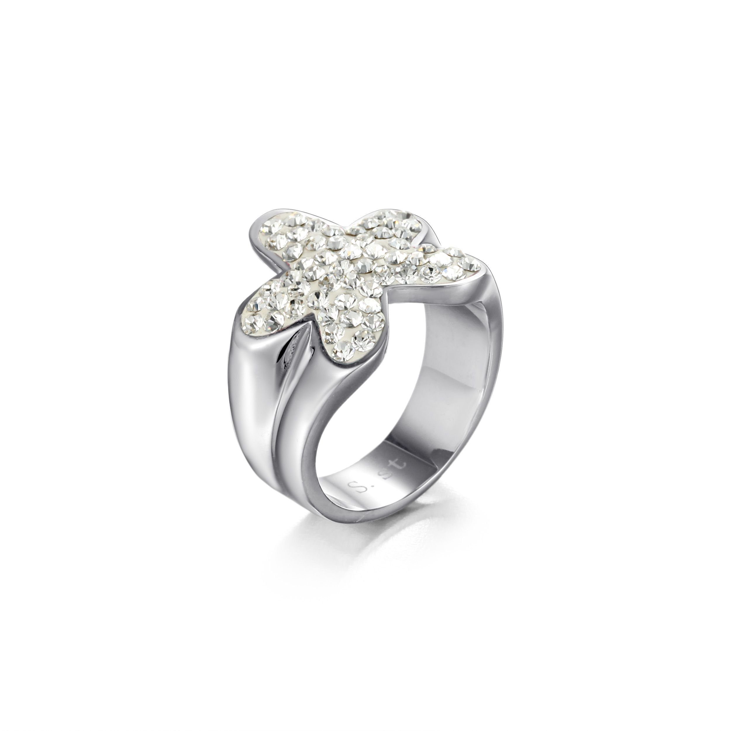 Kingka Fingerring Glamour Crystal Ring "Flower"