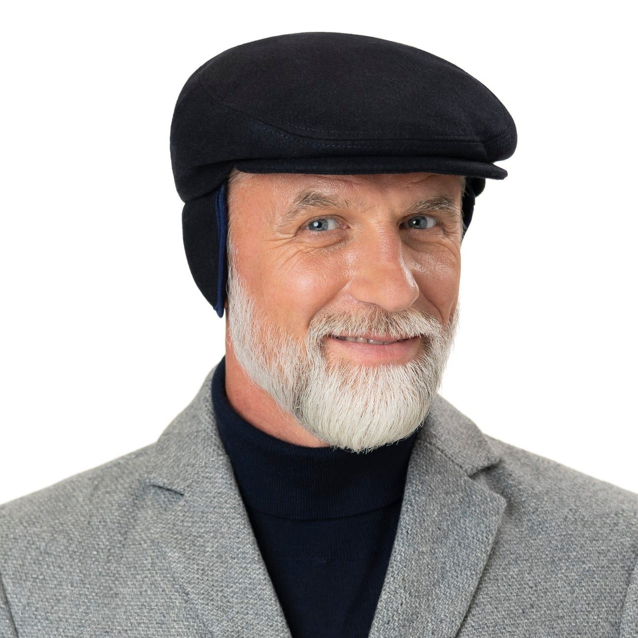 Lierys Flat Cap (1-St) Regencap mit Schirm, Made in Italy