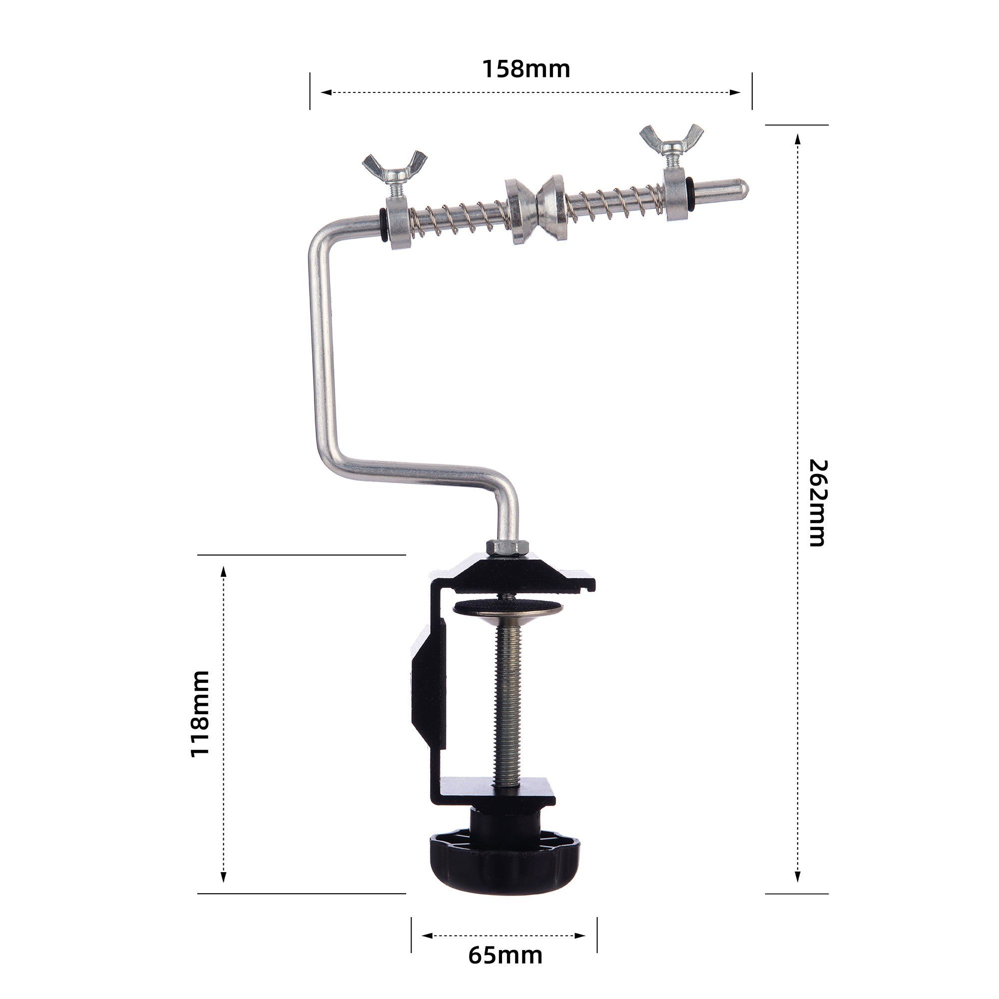 Zite Angelschnurwickler Aluminium Angelschnur-Aufspuler mit Schraubklemme