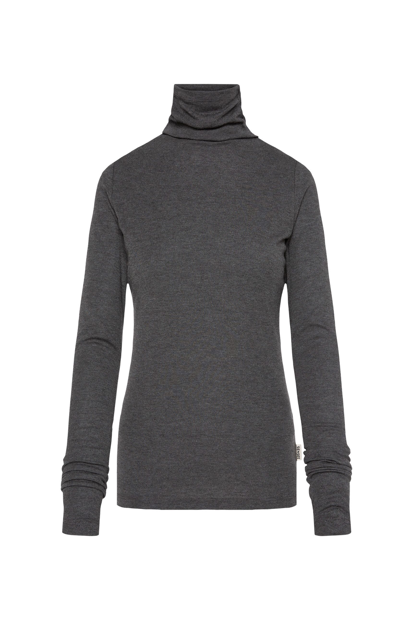 SENSES.THE LABEL Rundhalsshirt mit überlangen Ärmeln günstig online kaufen