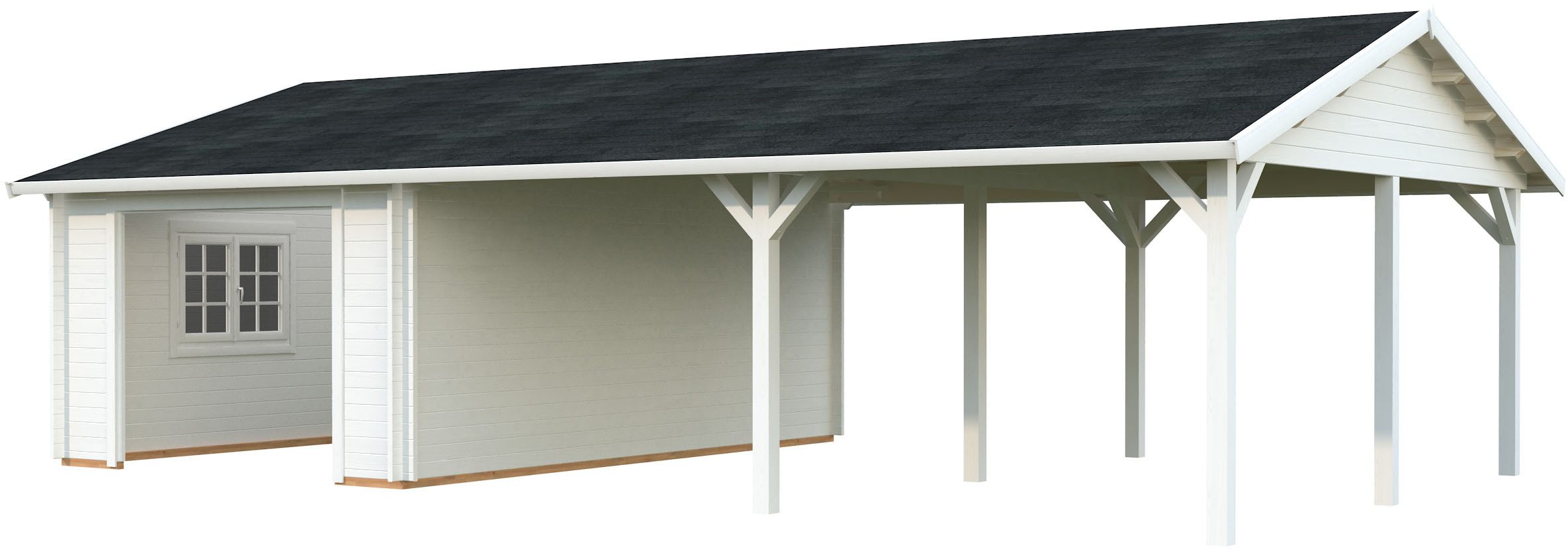 Palmako Garage Roger, ohne Tor, BxTxH: 1006x619x316 cm