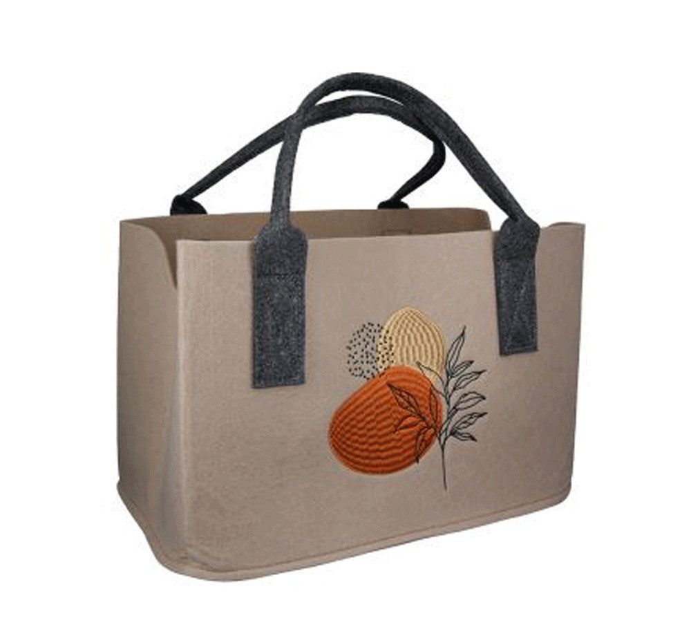 GILDE Einkaufsshopper Gilde Handwerk Filztasche beige Lugato