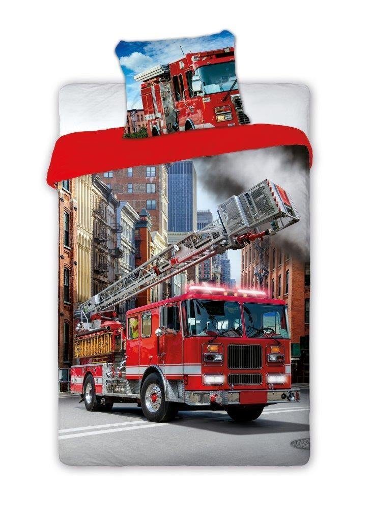 Faro Jugendbettwäsche Feuerwehrauto Jugendbettwäsche 140 x günstig online kaufen