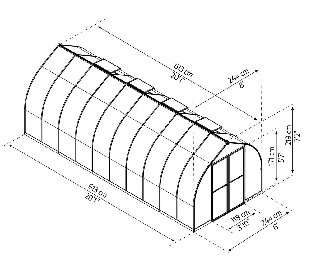 Thumbnail - Palram - Canopia Gewächshaus 820 SparSet