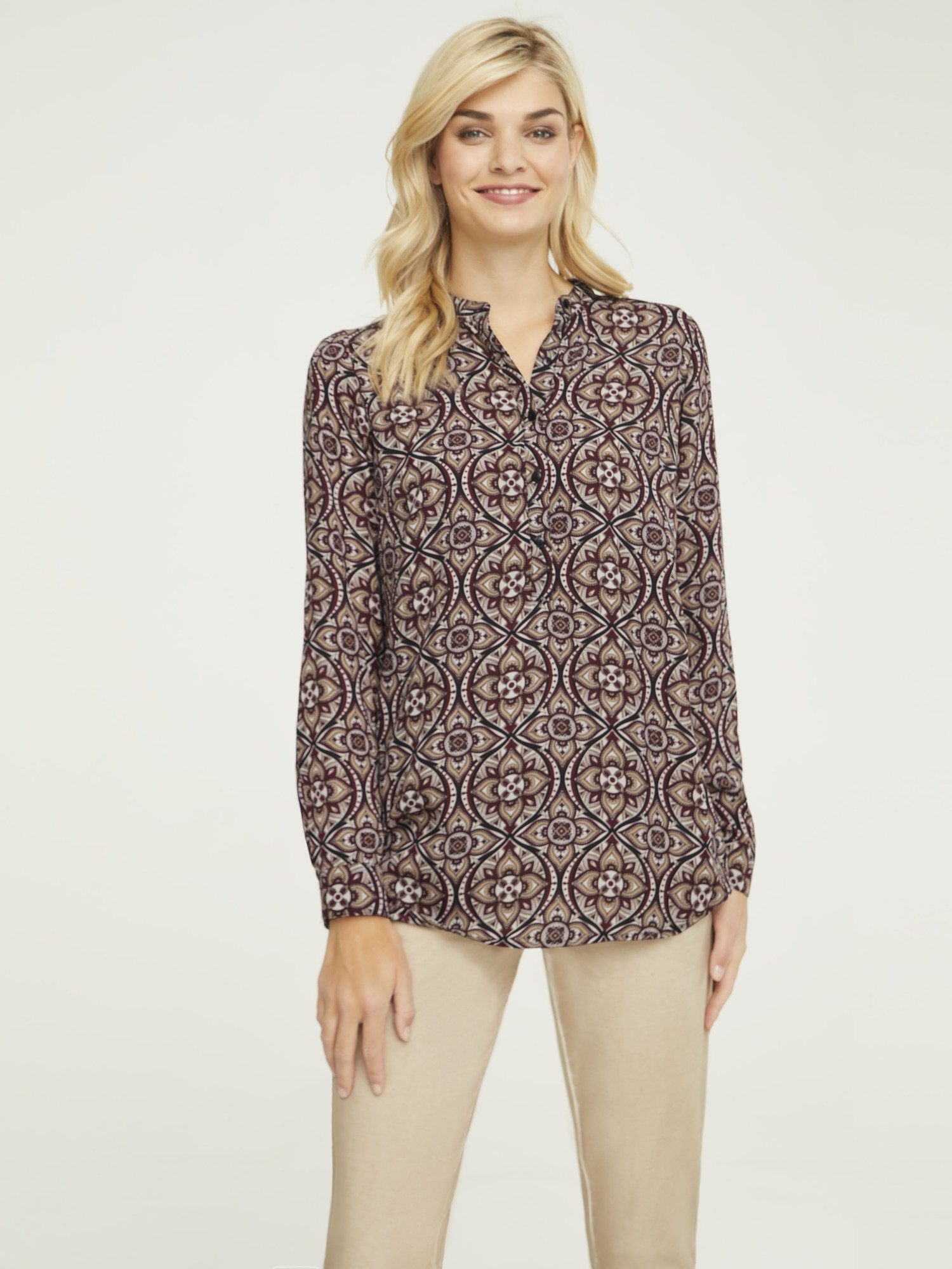 LINEA TESINI by Heine Druckbluse mit halber Knopfleiste online kaufen