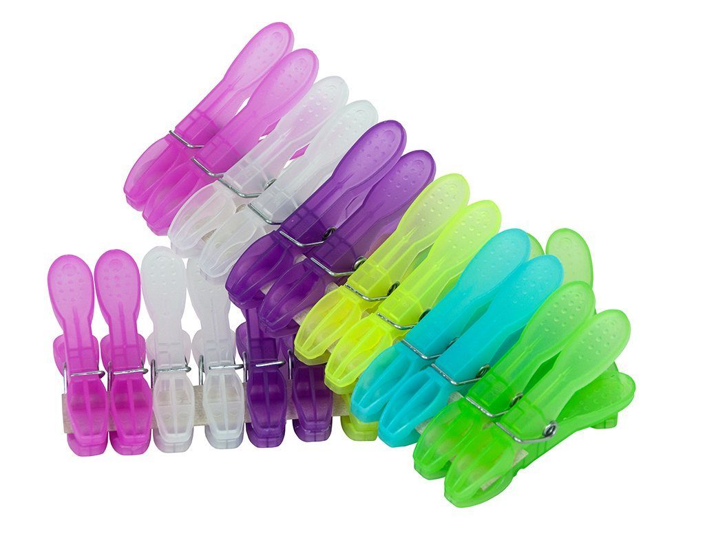 Gravidus Прищепки 24 Stück Прищепки New Art Klammer Wäsche Bunt Kunststoff