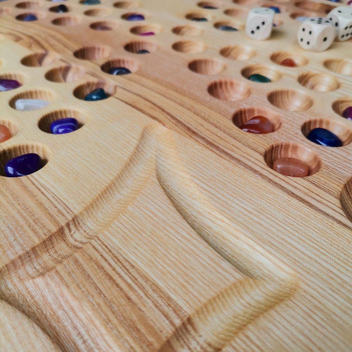 Madera Spielzeuge Spielesammlung Meisterdieb 4 Personen Eschenholz, Familienspiel, strategischen Spielspaß für 2 bis 4 Spieler