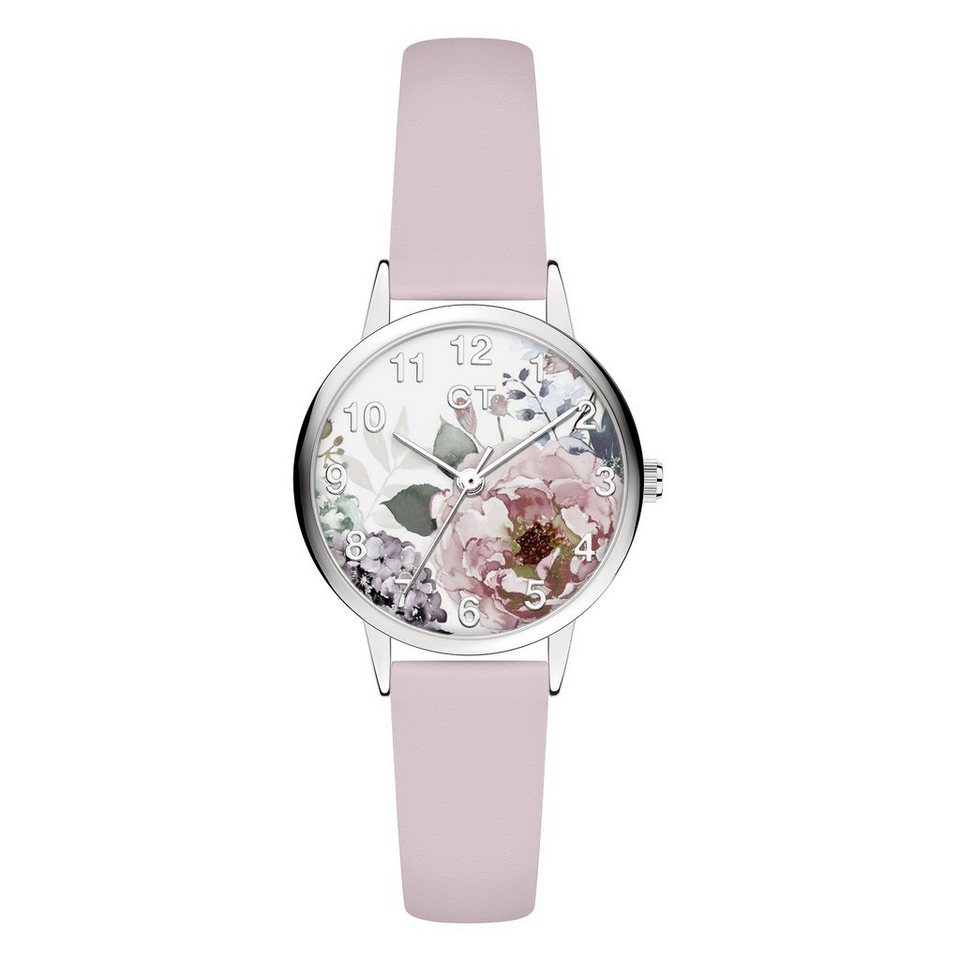 COOL TIME Quarzuhr Armbanduhr, Komfortables, widerstandsfähiges & schönes  Kunstlederarmband; Länge 65 x 105 mm