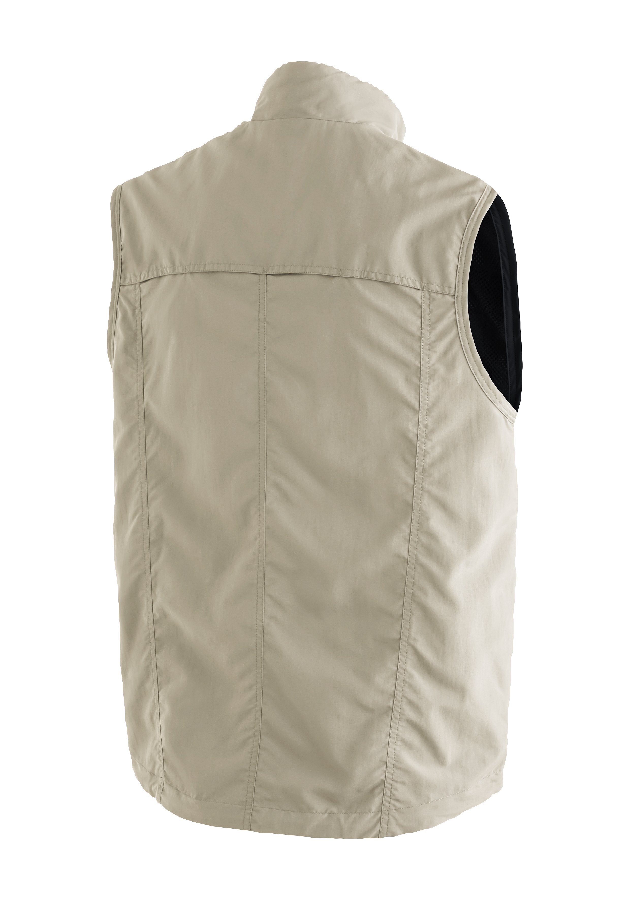 Maier Sports Funktionsweste Valdemar Herren Weste mit mehreren Taschen, atmungsaktive Outdoorweste, Reg Fit