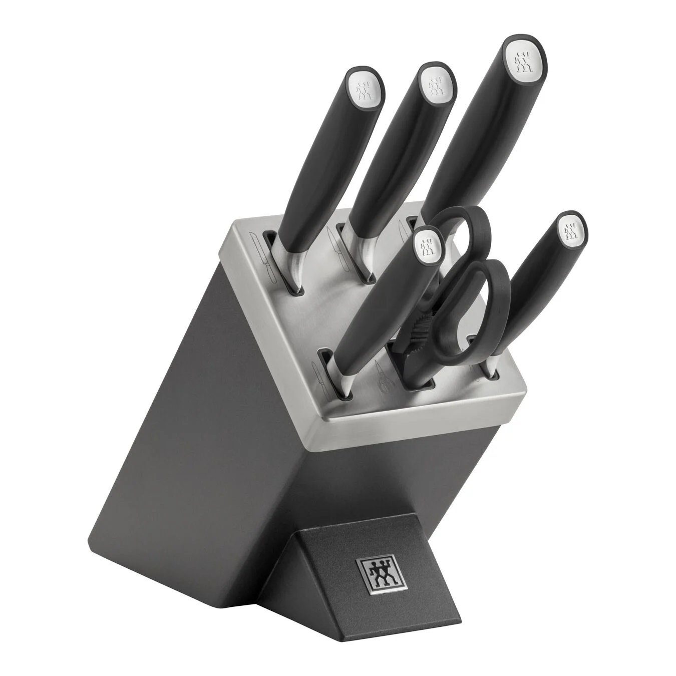 Messerblock ZWILLING All * Star Messerblockset mit KiS Technologie 7-tlg, Anthrazit Eisgehärtet Küchenmesser