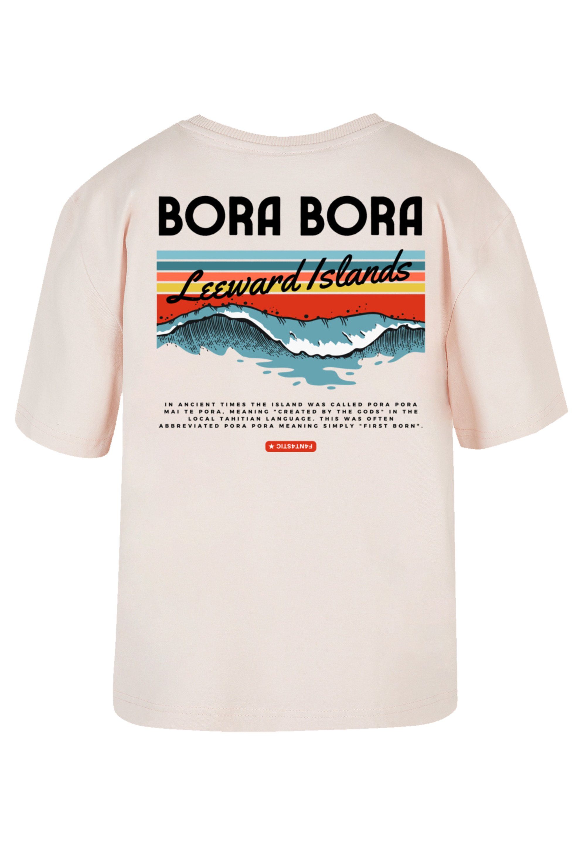F4NT4STIC T-Shirt PLUS SIZE Bora Bora Leewards Island Print