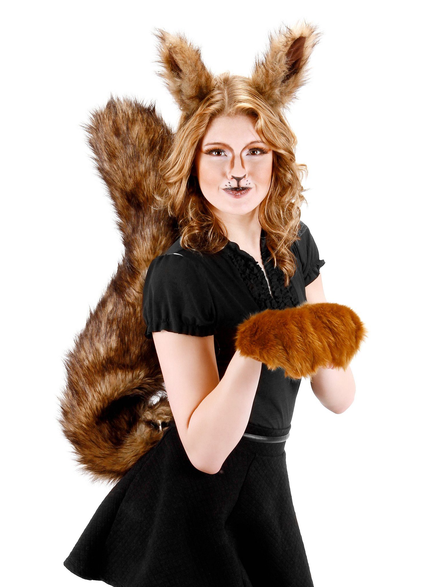Elope Kostüm XXL Eichhörnchenschwanz, Plüschiges Accessoire für Karneval und Mottoparty in Übergröße