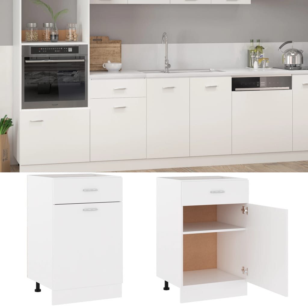 DOTMALL Auszugsunterschrank Schubunterschrank Weiß 50x46x81,5 cm günstig online kaufen