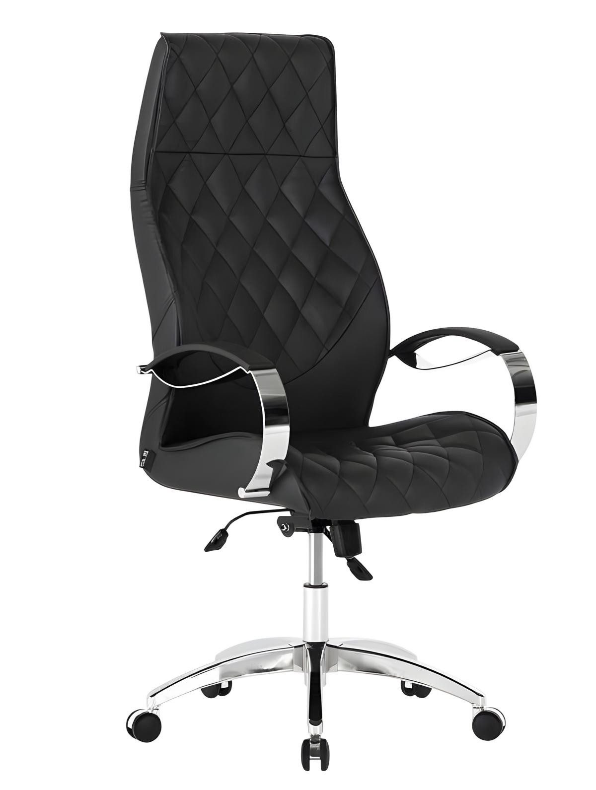JVmoebel Schreibtischstuhl Schwarzer Designer Drehstuhl mit Armlehnen für das Arbeitszimmer