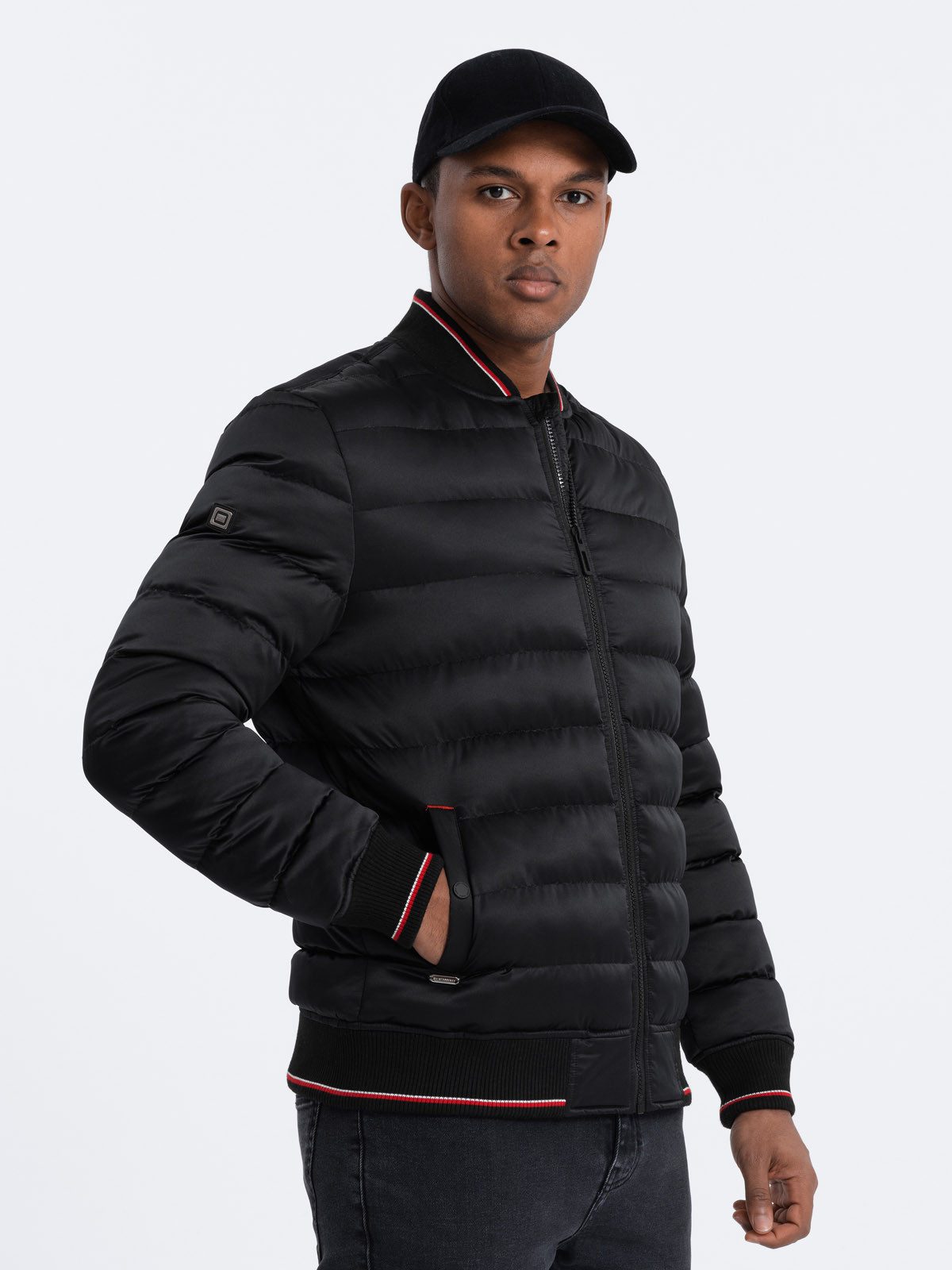OMBRE Bomberjacke Herren-Bomberjacke mit Satin-Finish und günstig online kaufen