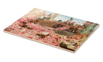 Posterlounge Holzbild Lawrence Alma-Tadema, Die Rosen des Heliogabalus, Malerei