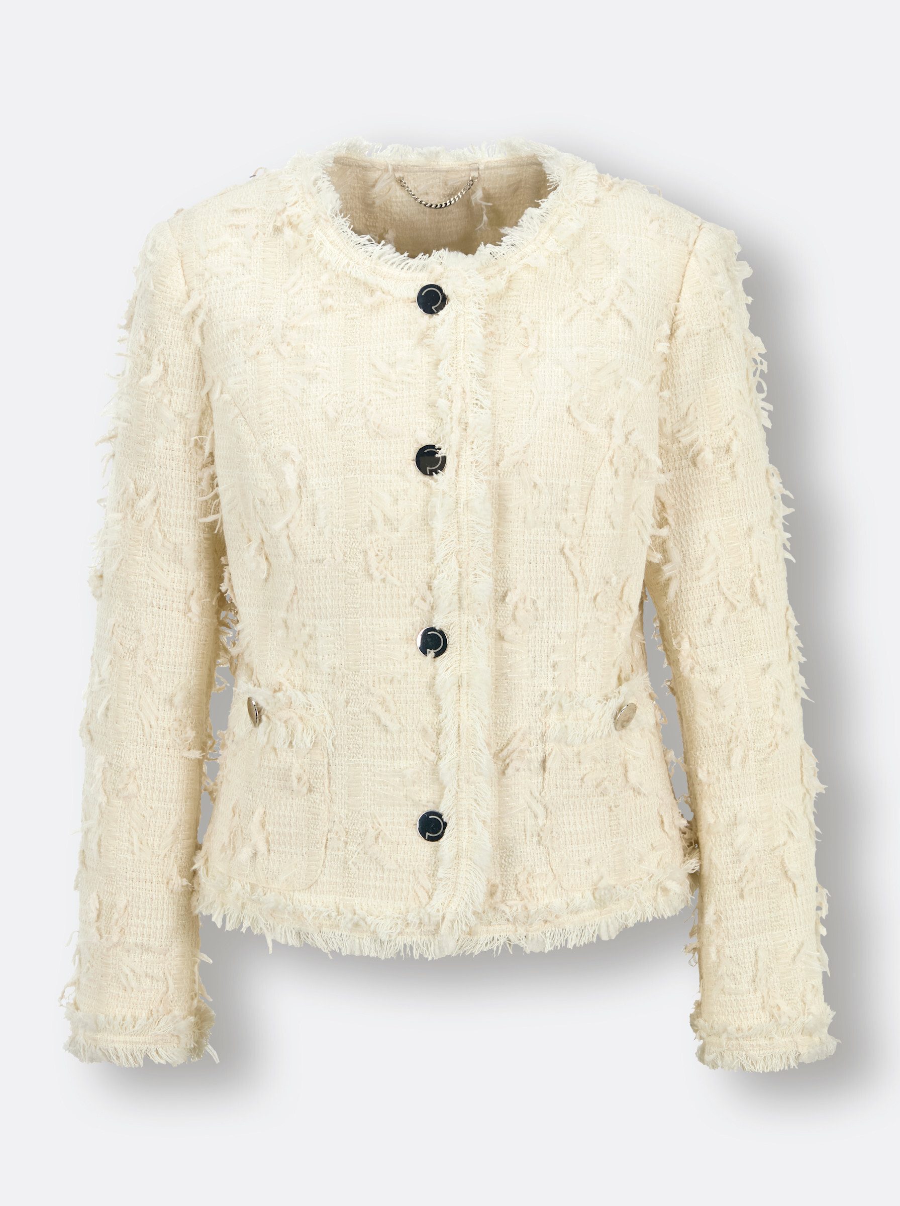 creation L Blusenblazer Woll-Mix-Blazer Langarm