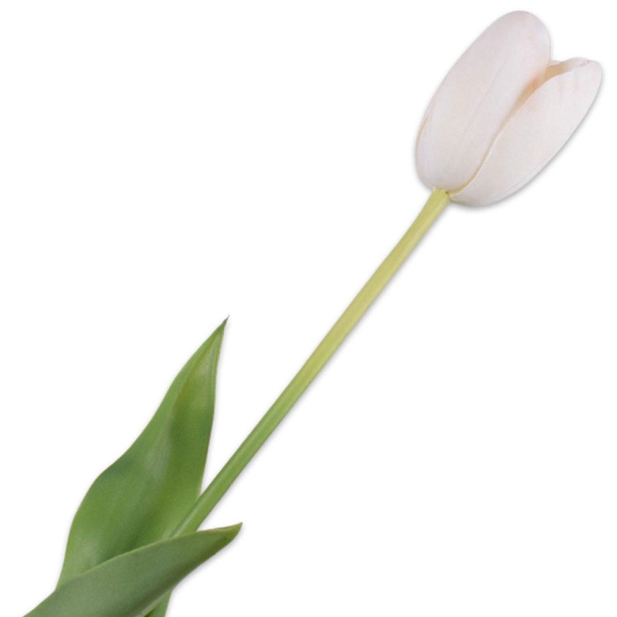 Künstliche Zimmerpflanze Seidenblume Tulpe Weiß (82cm), SILK-KA
