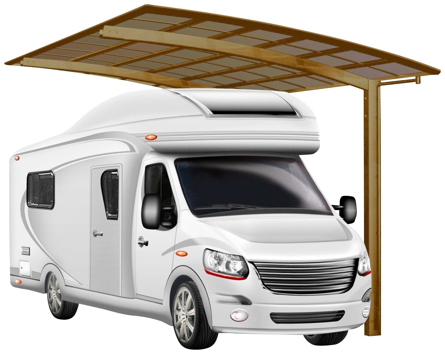 Ximax Einzelcarport Portoforte Caravan Typ 60, BxT: 495,4x270,4 cm, 270 cm Einfahrtshöhe | Carports