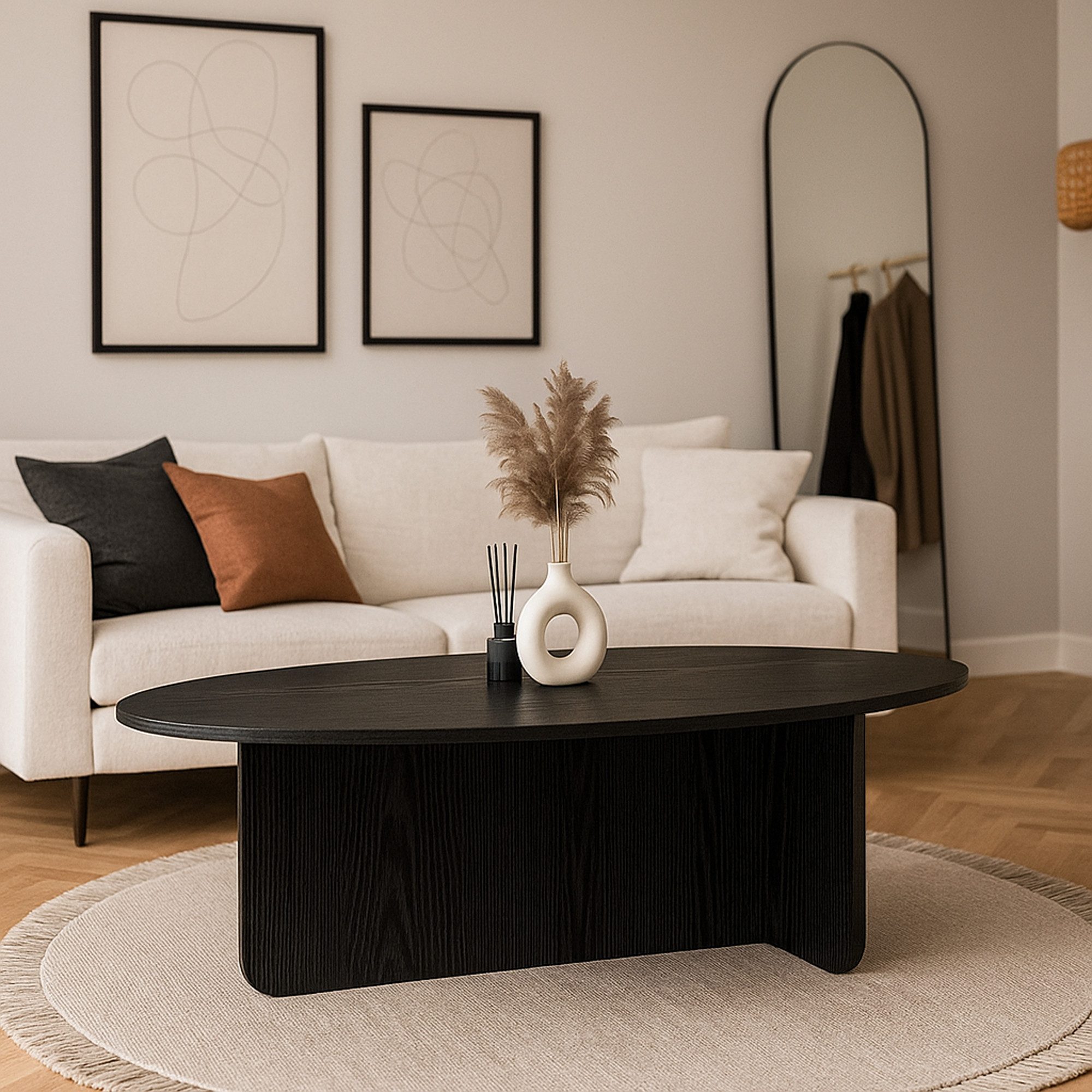 moebel17 Couchtisch Luminous Beige Grau Granitoptik 120x60 cm (Einzeltisch, günstig online kaufen