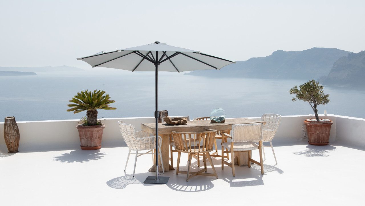 Primaster Sonnenschirm Primaster Sonnenschirm Kreta creme Ø 300 cm