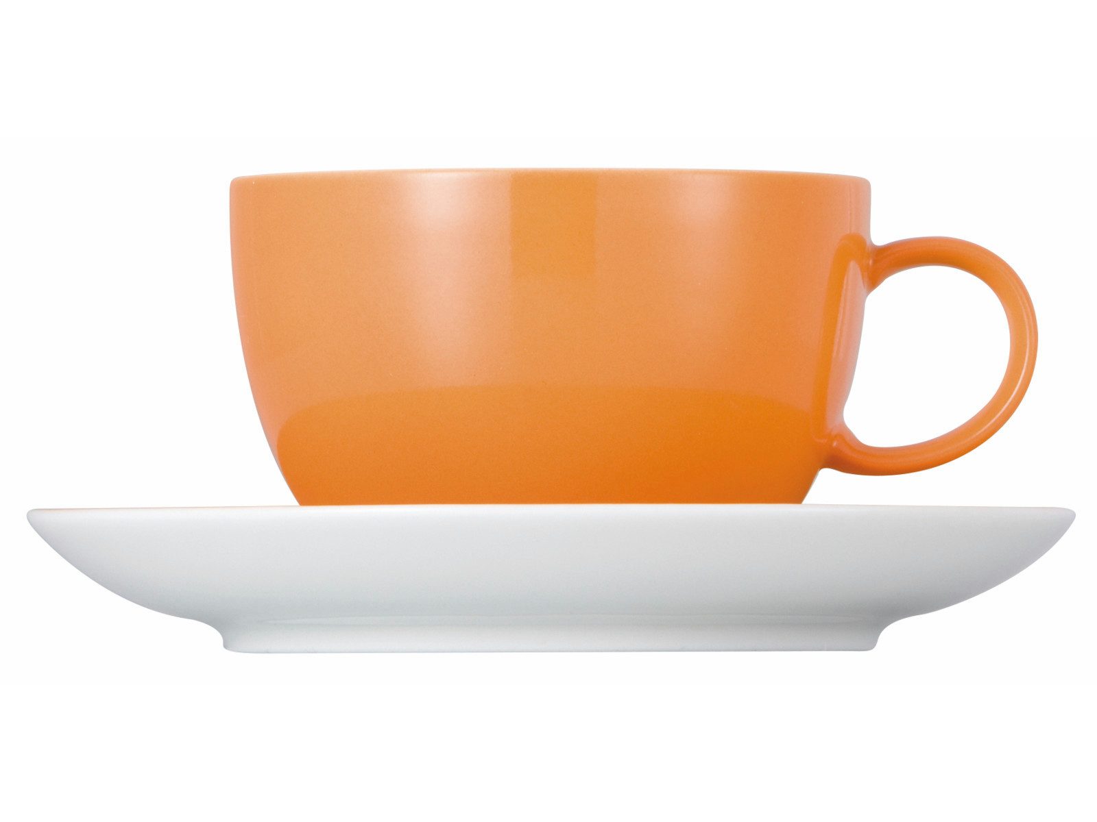 Thomas Porzellan Tasse Sunny Day Orange Teetasse 2tlg., Porzellan