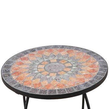 Linoows Blumenständer Blumentisch Blumenständer Beistelltisch Sardena Mosaik Tisch im Medite, schwerer Blumentisch im mediterran Stil
