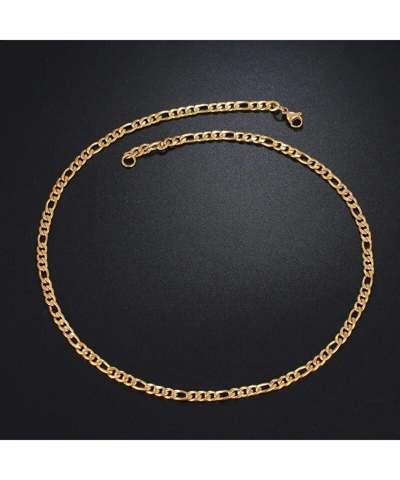 Karisma Schmuck Kette ohne Anhänger Männer Edelstahl Figarokette Hip Hop/Ra günstig online kaufen