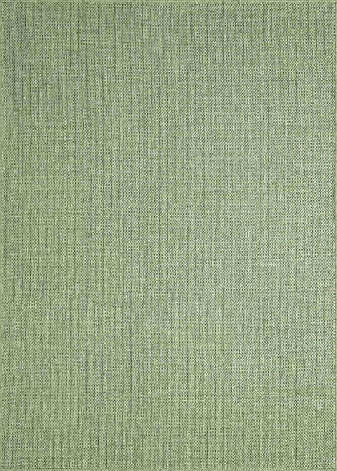 TaCa Home Teppich Outdoor & Indoor Teppich, rechteckig, Höhe: 7 mm, Terrasse Balkon Garten Wohnzimmer Bad Küche, Grün - 120 x 160 cm