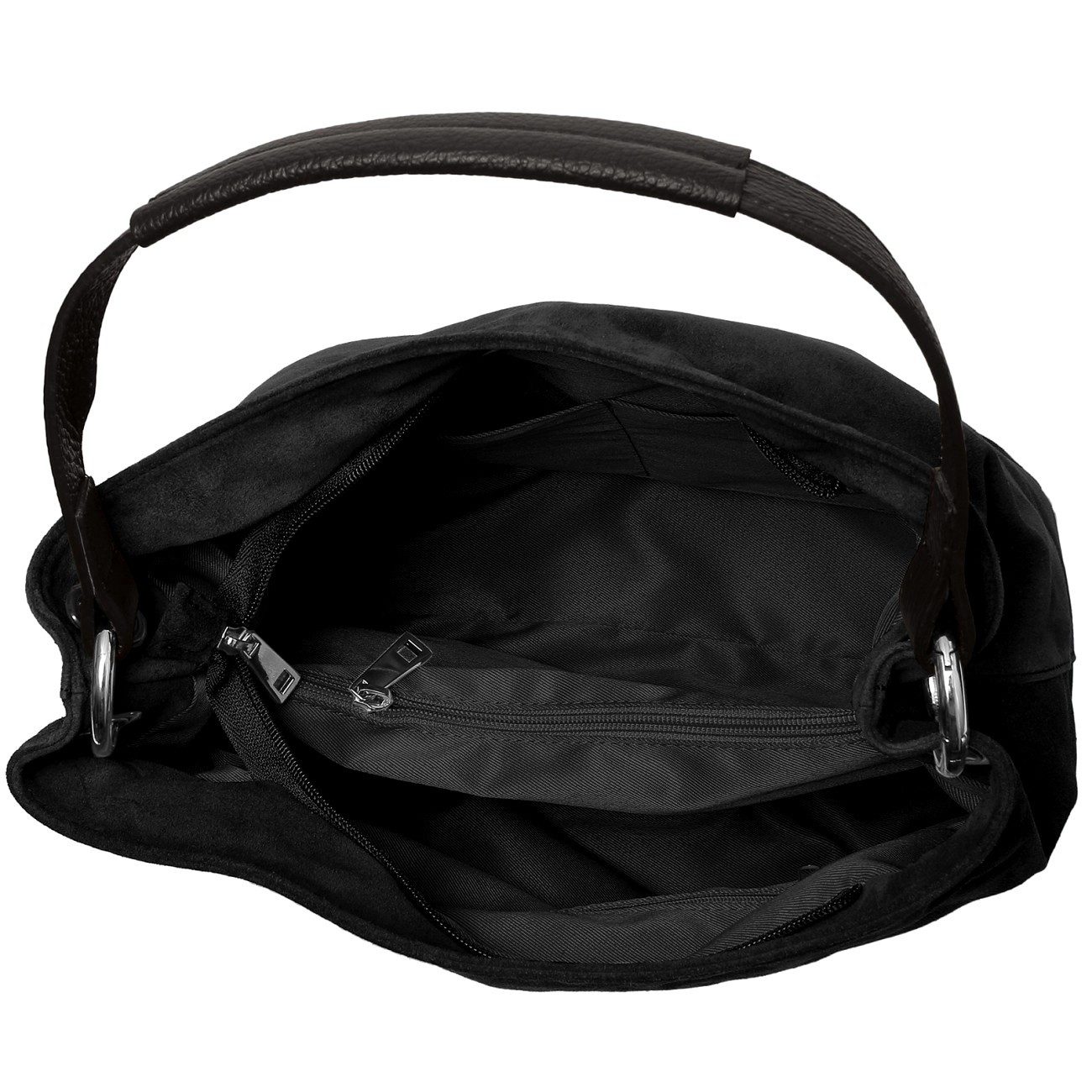 Caspar Schultertasche Damen Veloursleder Handtasche Klassisch günstig online kaufen