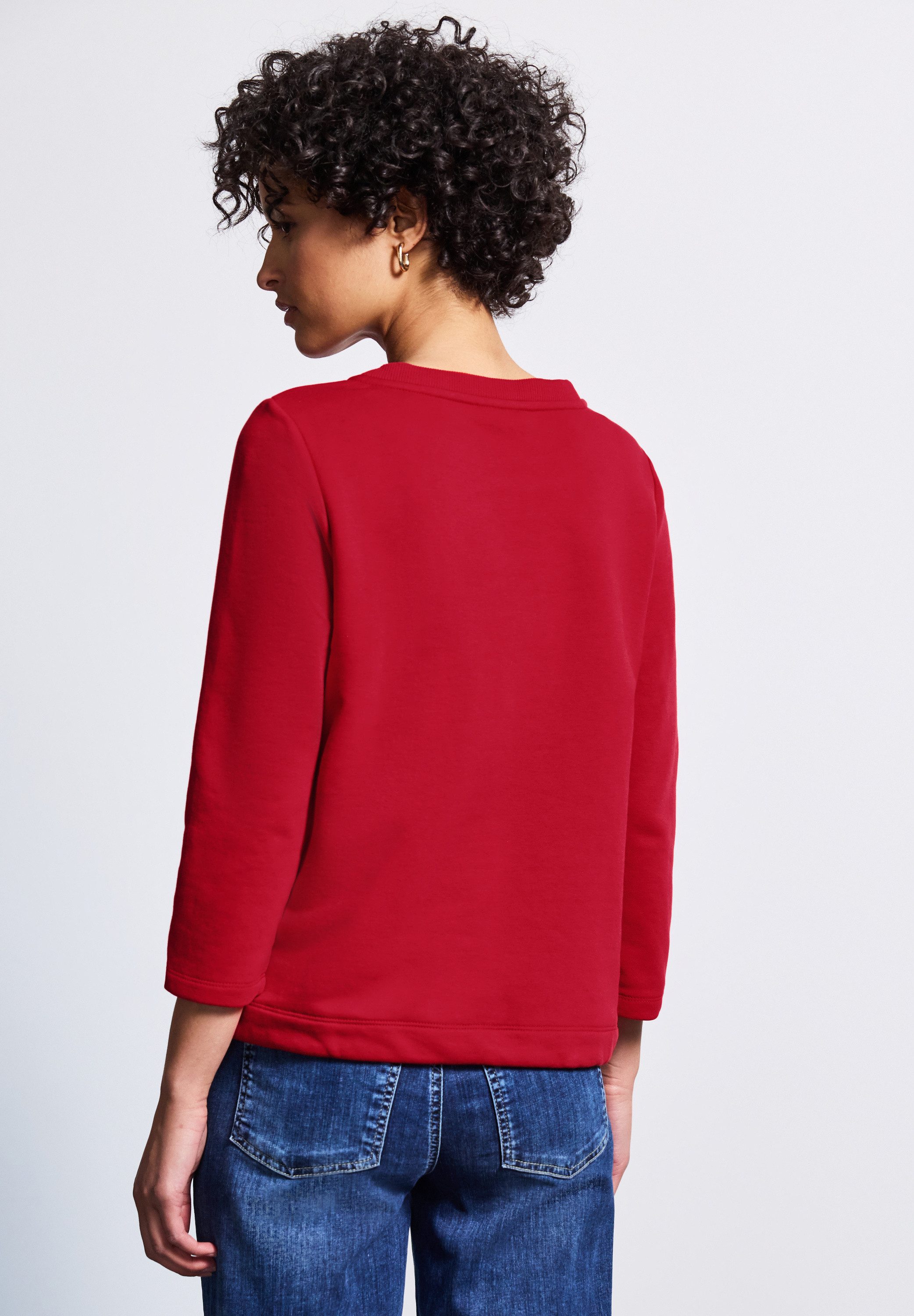 STREET ONE Sweatshirt mit elastischem Materialmix günstig online kaufen