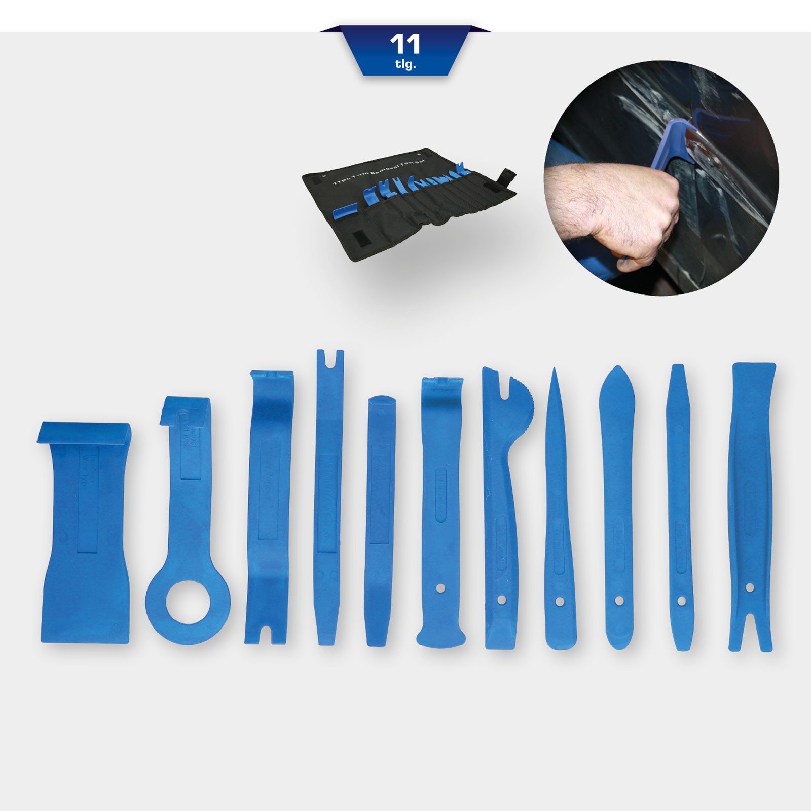 Thumbnail - Brilliant Tools Montagewerkzeug BRILLIANT TOOLS Zierleistenkeile-Satz 11tlg. - BT511065