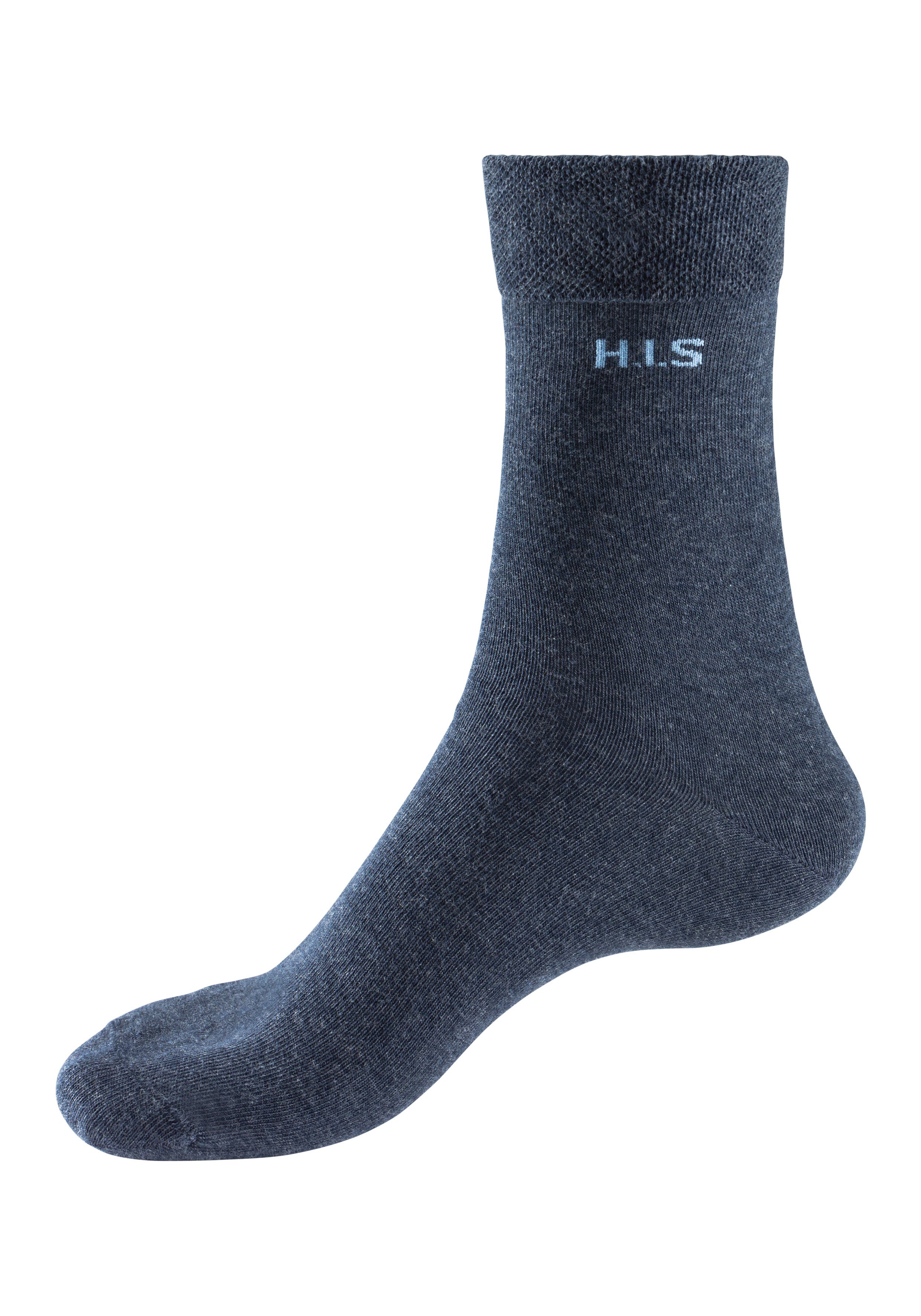 H.I.S Socken (Packung, 4-Paar) mit druckfreiem Bündchen
