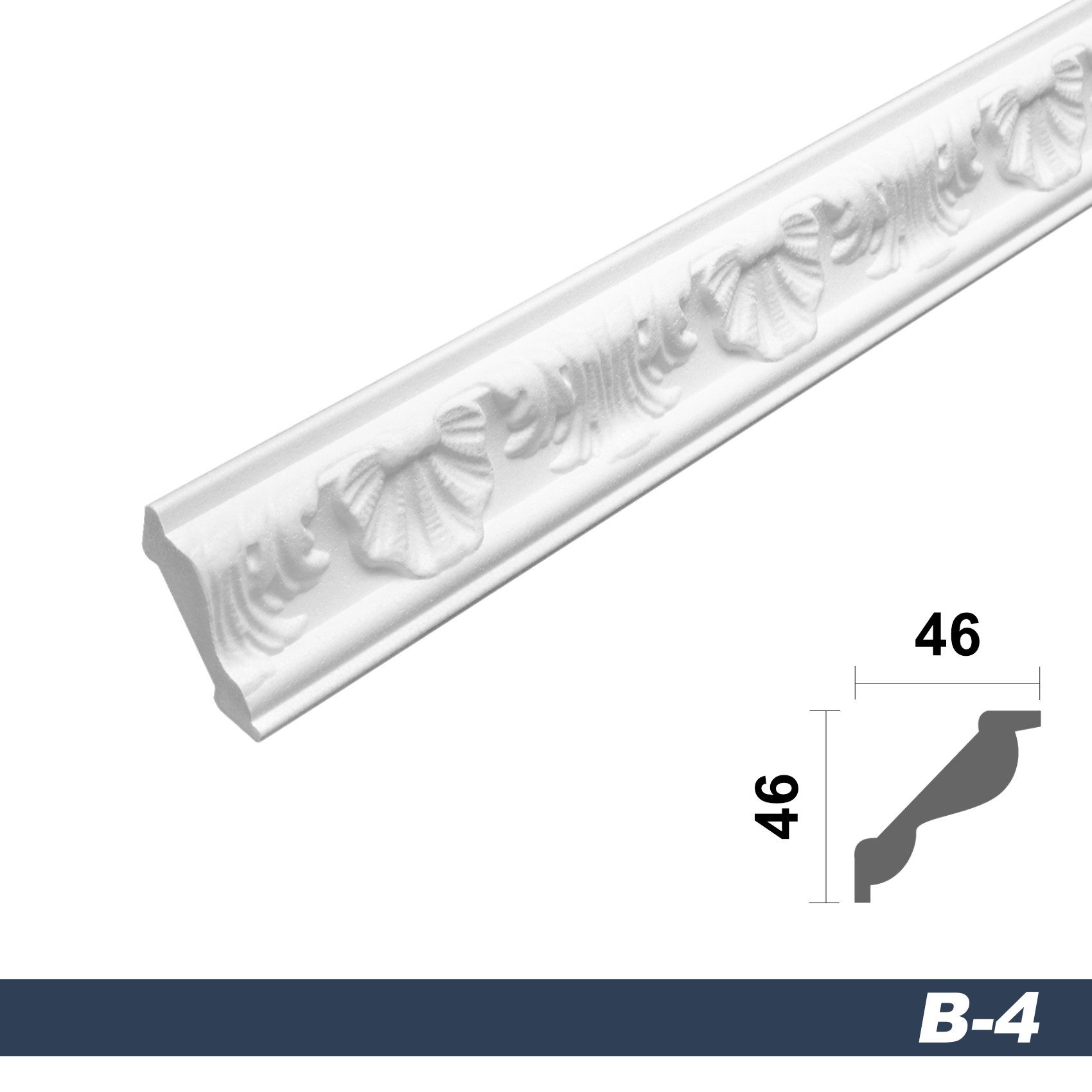 marbet design Stuckleiste B-04, 40 Meter, günstig online kaufen