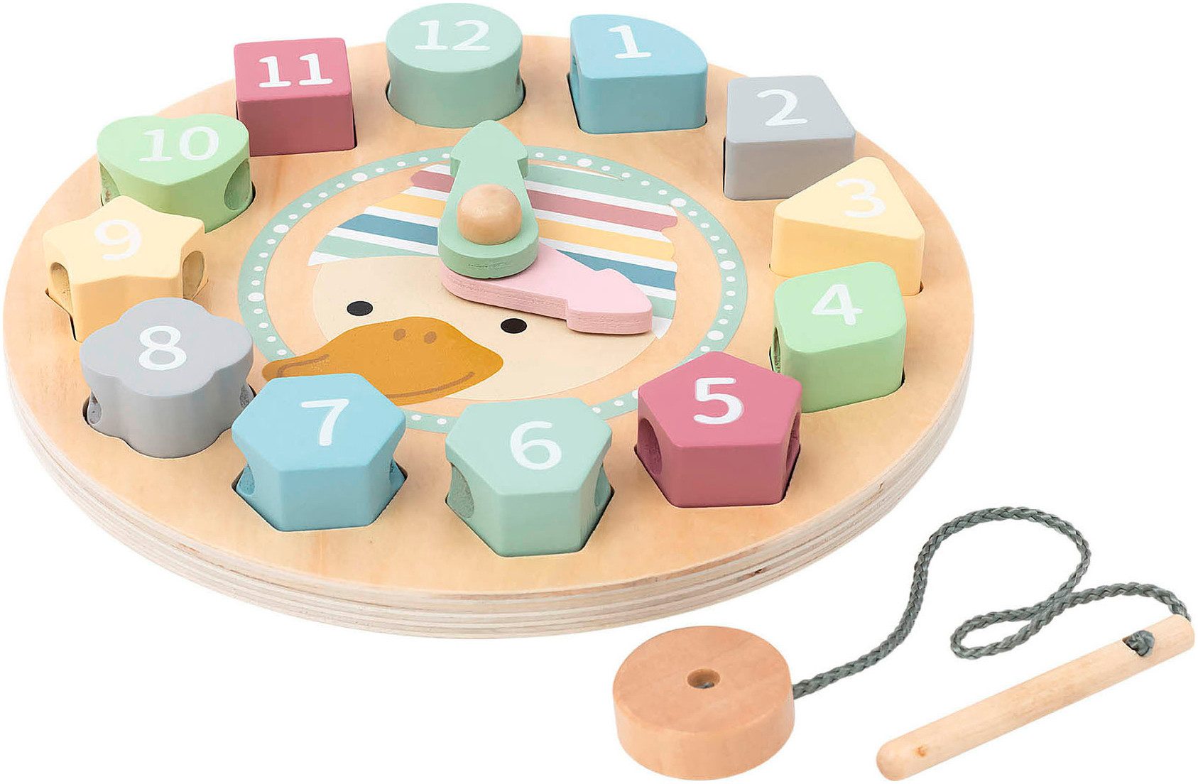 Sterntaler® Lernspielzeug Edda Lernuhr Fädelspiel, FSC® - schützt Wald