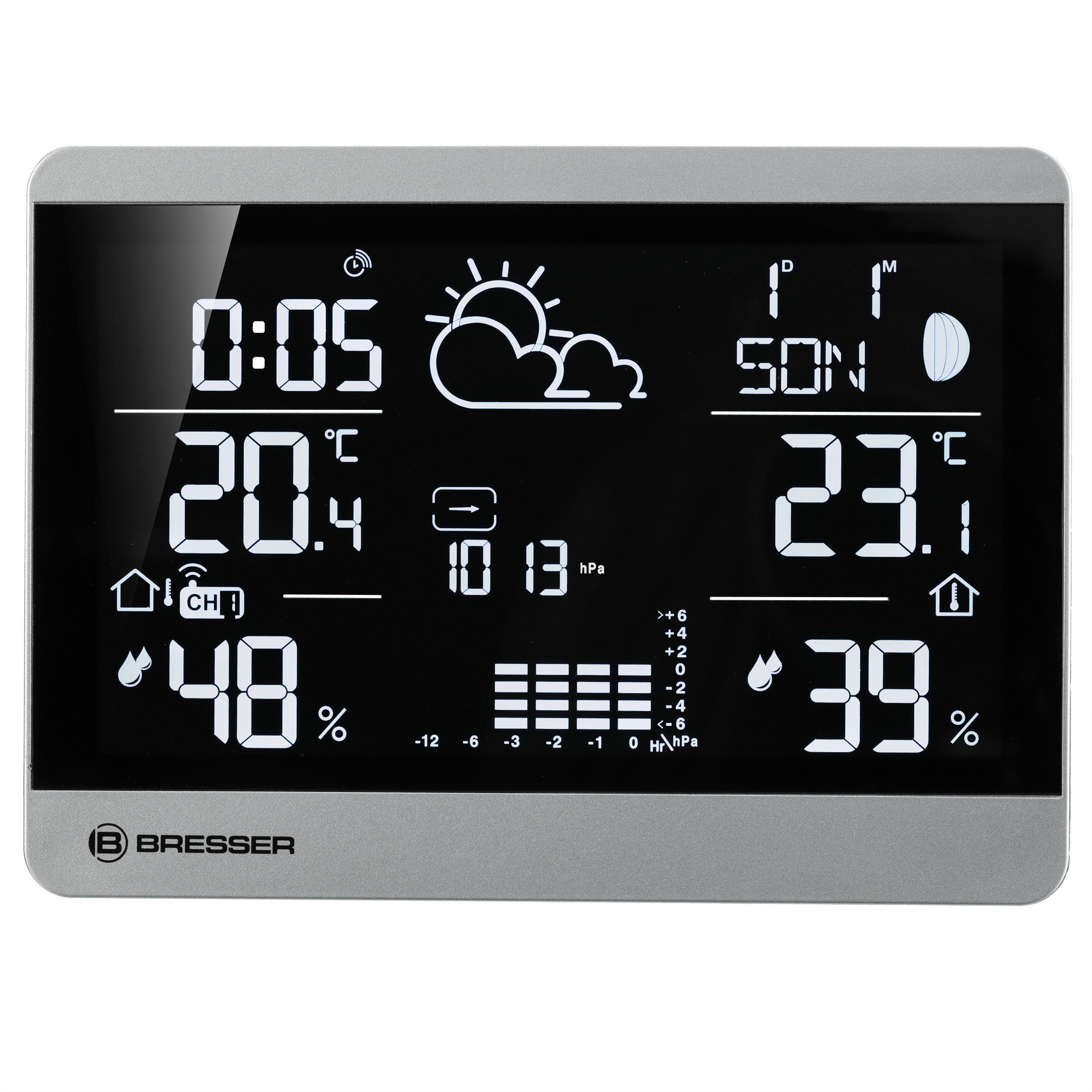 BRESSER BRESSER Funk-Wetterstation ClimateTemp NDH-NEO Funkwetterstation