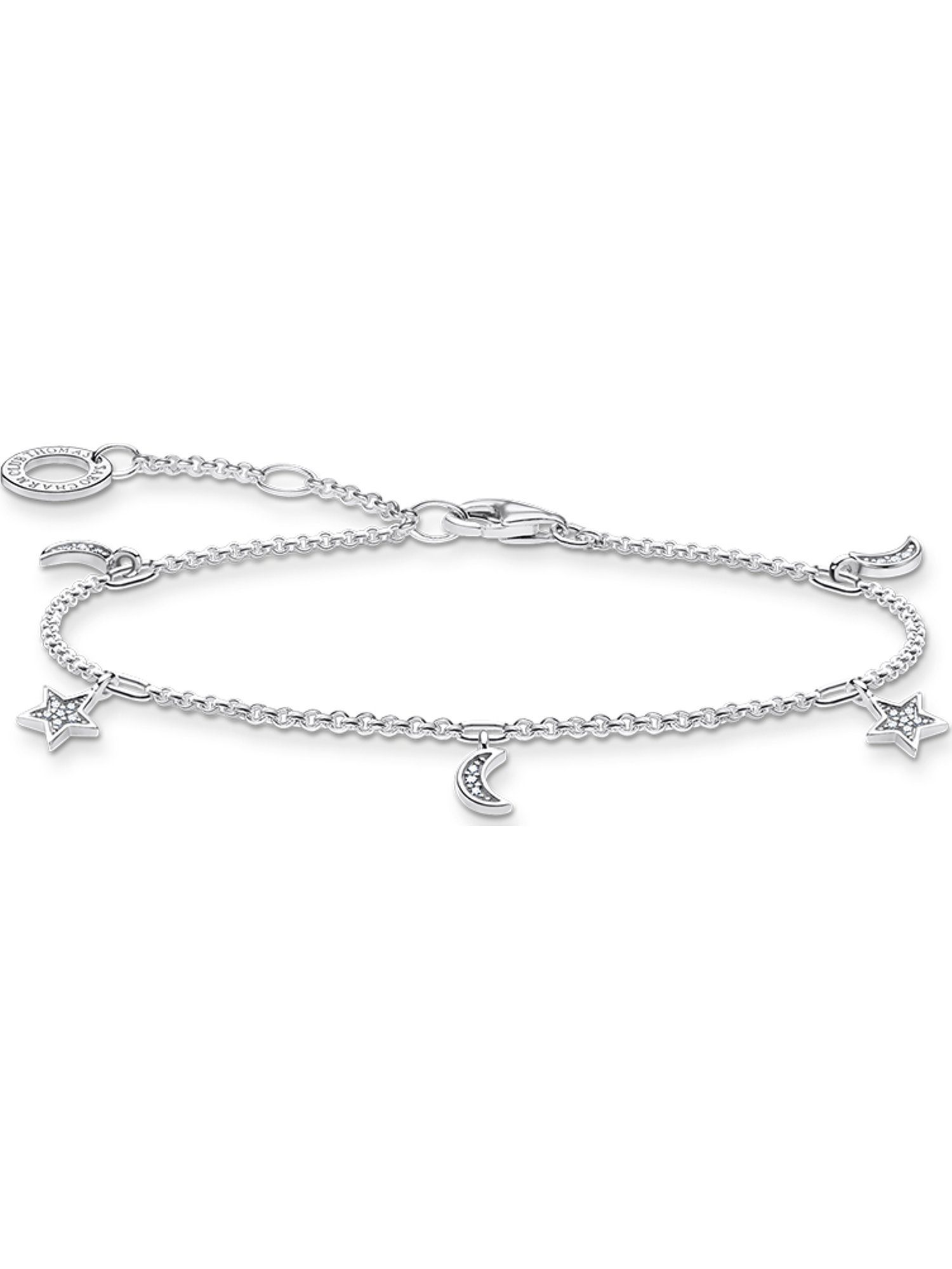 Silberarmband Thomas Sabo Damen-Armband 925er Silber 21 Zirkonia