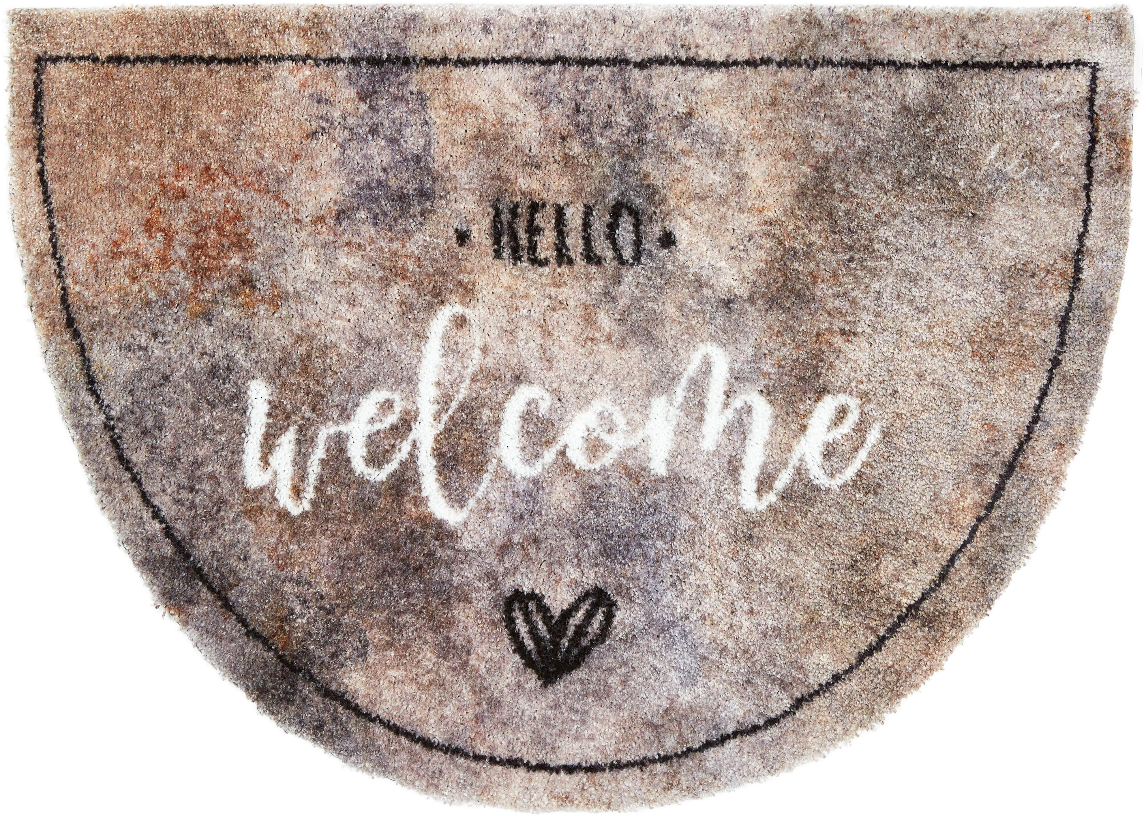 ASTRA Fußmatte Pure&Soft 016, halbrund, Höhe: 7 mm, Sauberlaufmatte, weiche günstig online kaufen