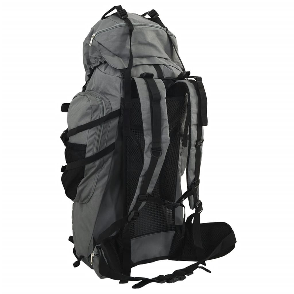 vidaXL Rucksack Wanderrucksack Grau 60 L Oxford-Gewebe (1-tlg) – Bild 3 von 5